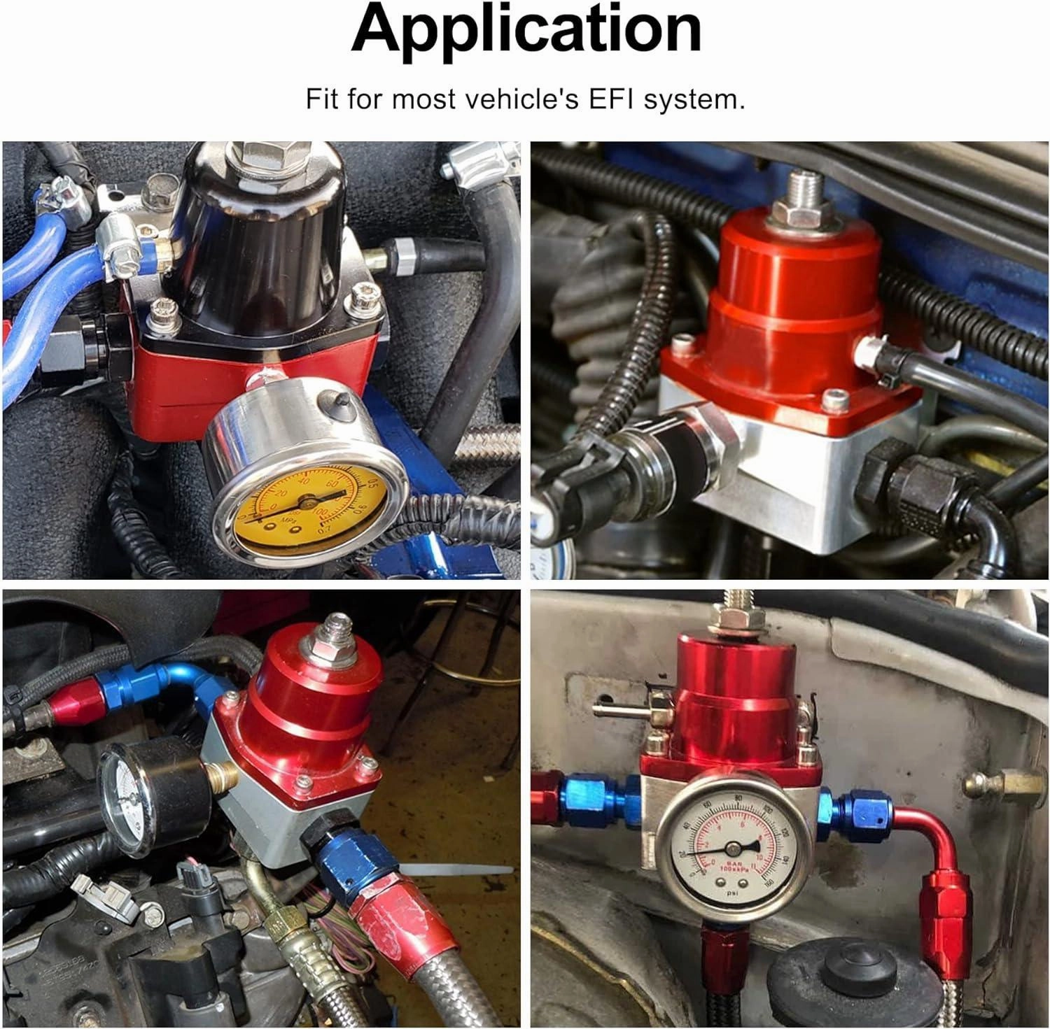EVIL ENERGY EFI Returnless Fuel System Kit Fuel Pressure Regulator Adjustable 20-120PSI | 8 Installation Combo