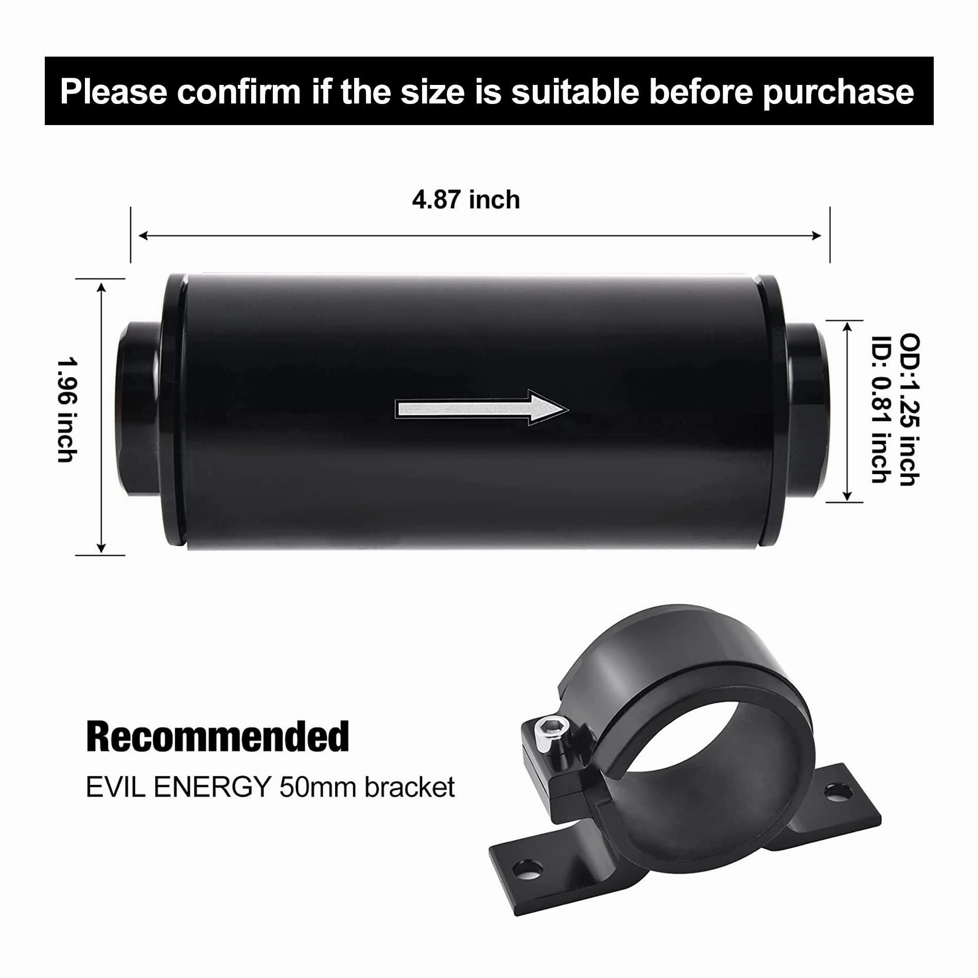 EVIL ENERGY Fuel Cell Tank Kit – Efficient Fuel System Upgrade with CPE Fuel Lines & Fittings, 10-Gallon Capacity