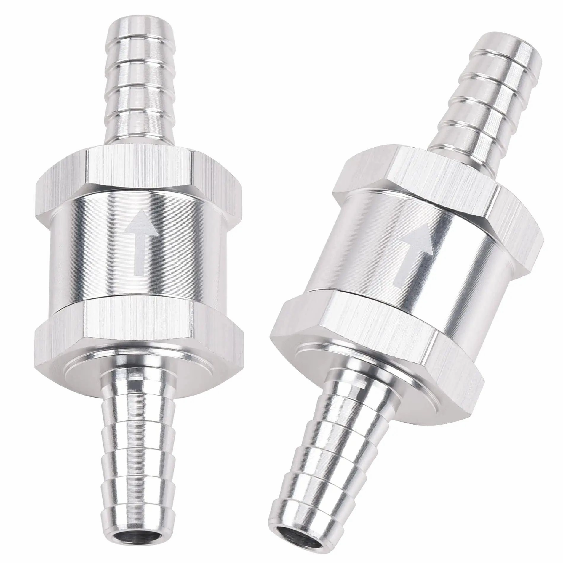 EVIL ENERGY Fuel Check Valve One Way Inline Non Return Diesel Gasoline Black 2PCS