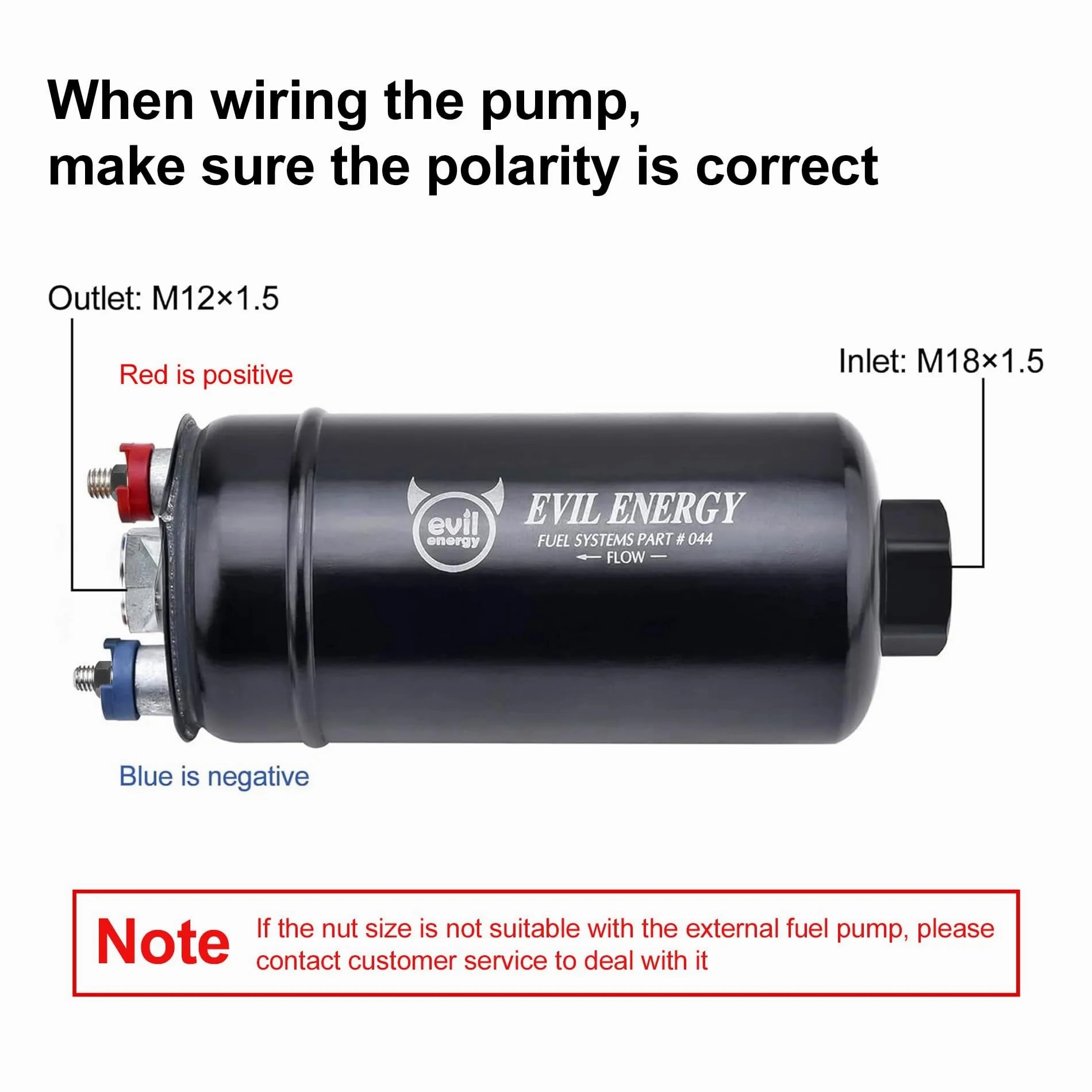 EVIL ENERGY Fuel Filter Regulator 58PSI Inline Fuel Pump with 6AN CPE 25FT Fuel Hose Kit