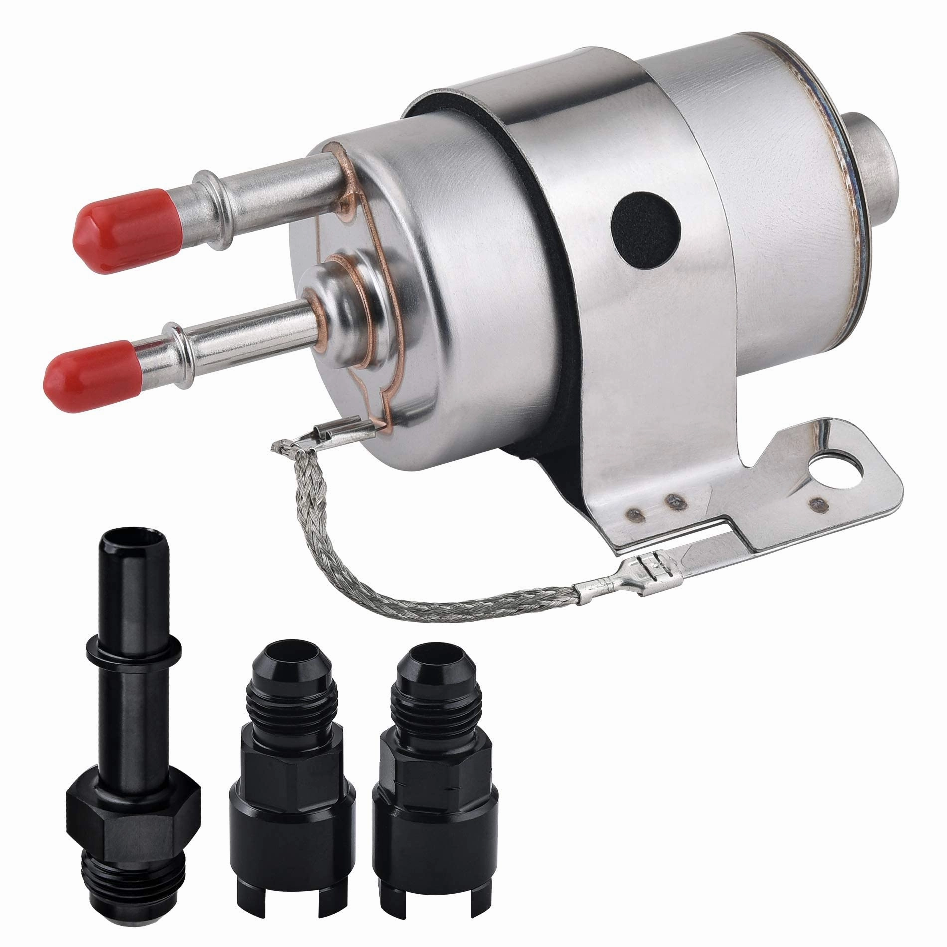 EVIL ENERGY Fuel Filter Regulator 58PSI Inline Fuel Pump with 6AN CPE 25FT Fuel Hose Kit