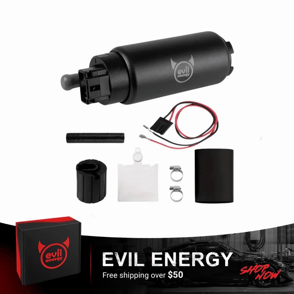 EVIL ENERGY Fuel System Bundle: Universal Fuel Filter, Fuel Pump & Pressure Regulator
