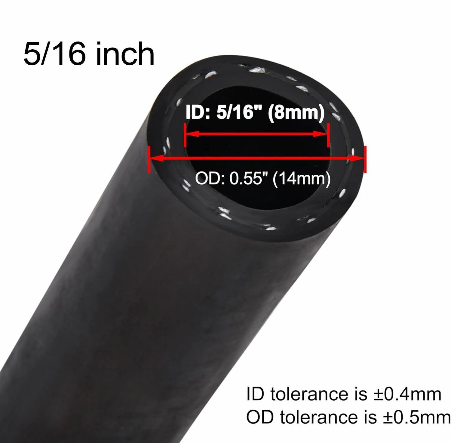 EVIL ENERGY Heater Hose Coolant Radiator Straight 100PSI SAE 20R3 (5/8'' 1/2'' 3/4'' 3/8'' 5/16'' 1'')