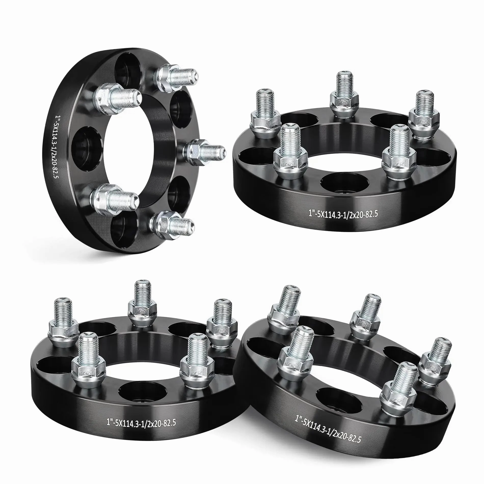 EVIL ENERGY Hubcentric Wheel Spacers 5x4.5  1.5 Inch for Mustang 1964-1968&1994-2014