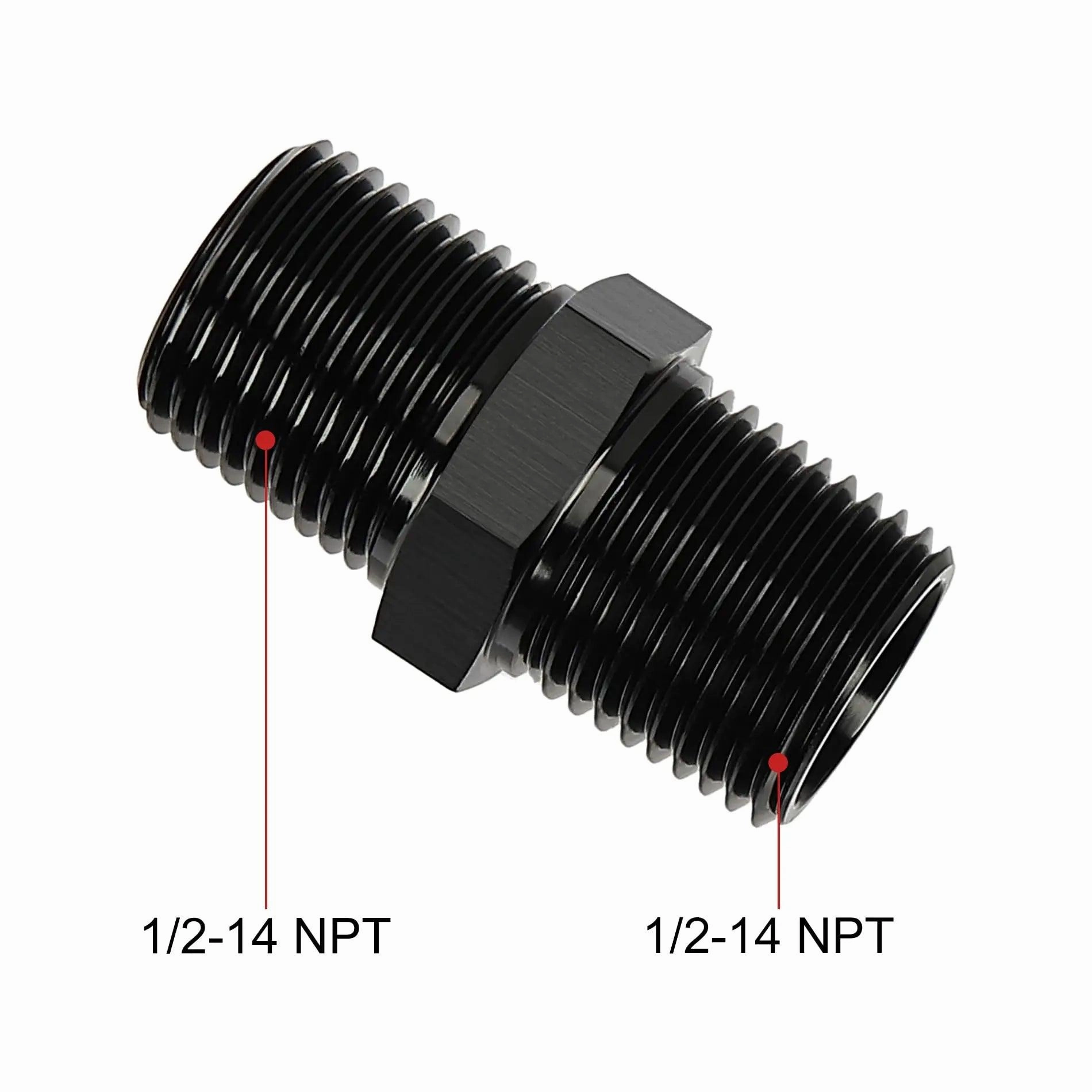 EVIL ENERGY NPT Male to NPT Male Thread Coupling Equal Hose Fitting Adapter
