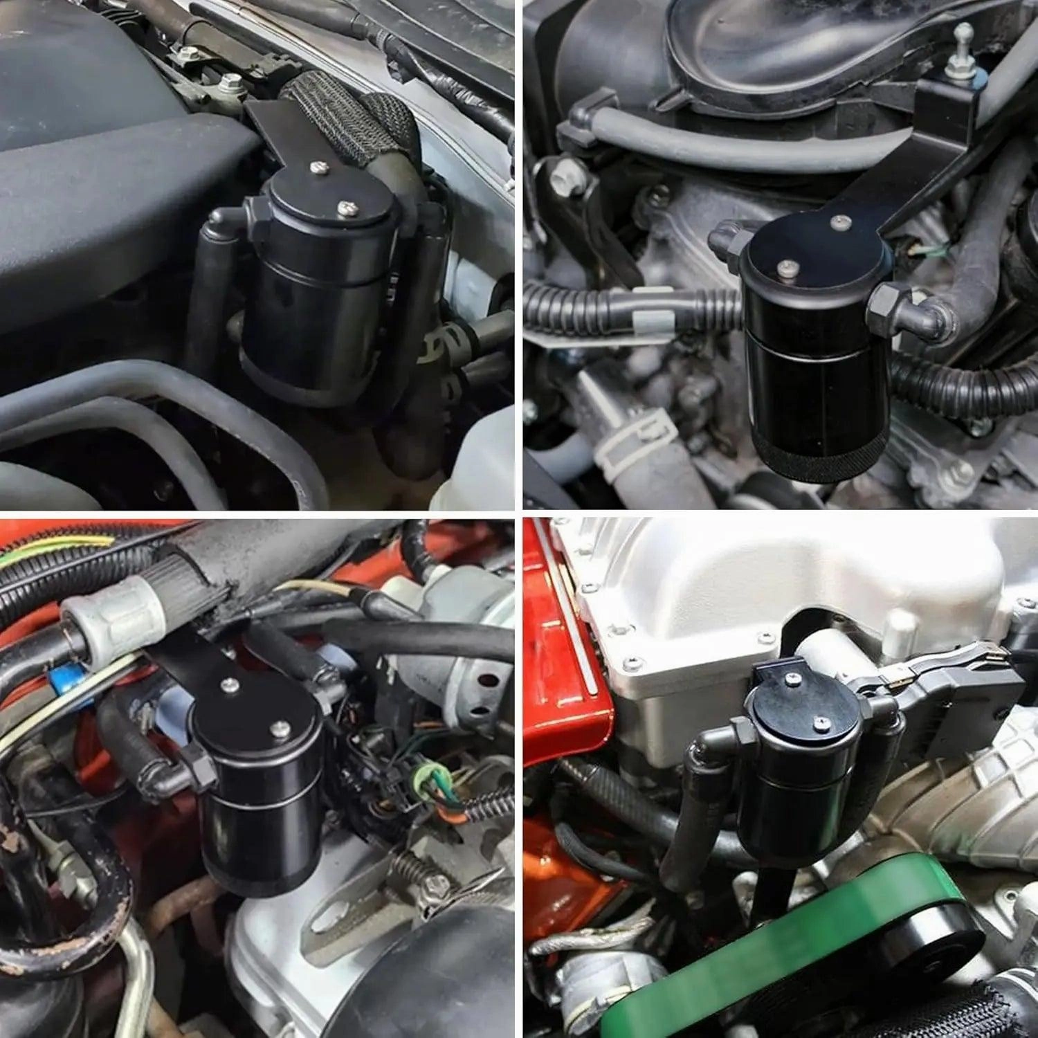 EVIL ENERGY Oil Catch Can Air Oil Separator compatible with 2011-2022 Charger 2011-2022 Challenger 2011-2022 Chrysler 300 SRT8 3OZ