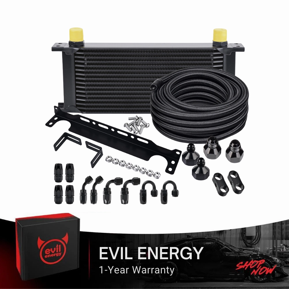 EVIL ENERGY Oil Cooling Solution Kit With 6AN Fuel Line & Bracket
