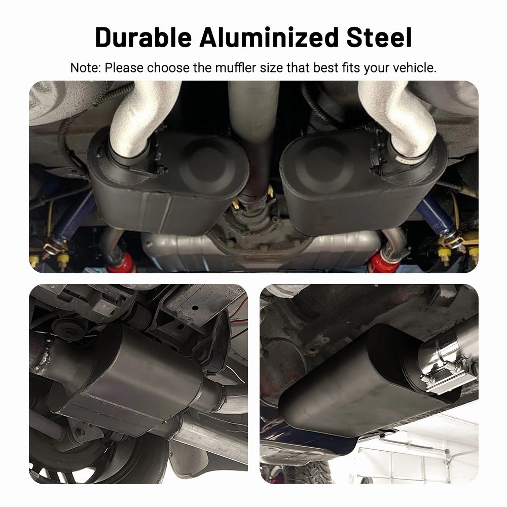 EVIL ENERGY  Super 44 Series Center In Dual Out Exhaust Muffler 2.5/3.0 In 2.25/2.5 Out
