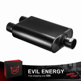 EVIL ENERGY  Super 44 Series Center In Dual Out Exhaust Muffler 2.5/3.0 In 2.25/2.5 Out