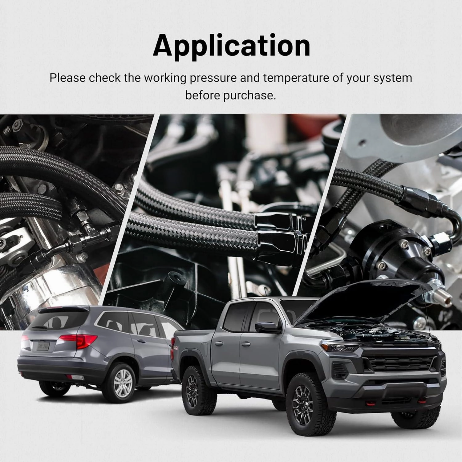 EVIL ENERGY Universal EFI Fuel System Kit with PTFE Fuel Line and 10-Micron Fuel Filter