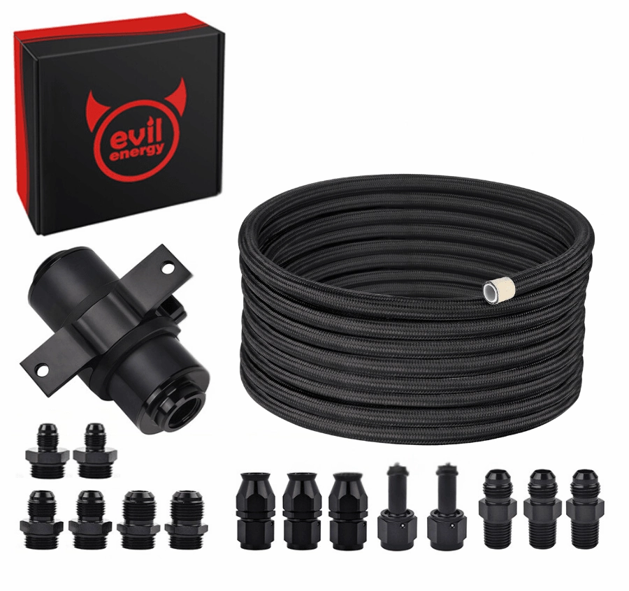 EVIL ENERGY Universal EFI Fuel System Kit with PTFE Fuel Line and 10-Micron Fuel Filter
