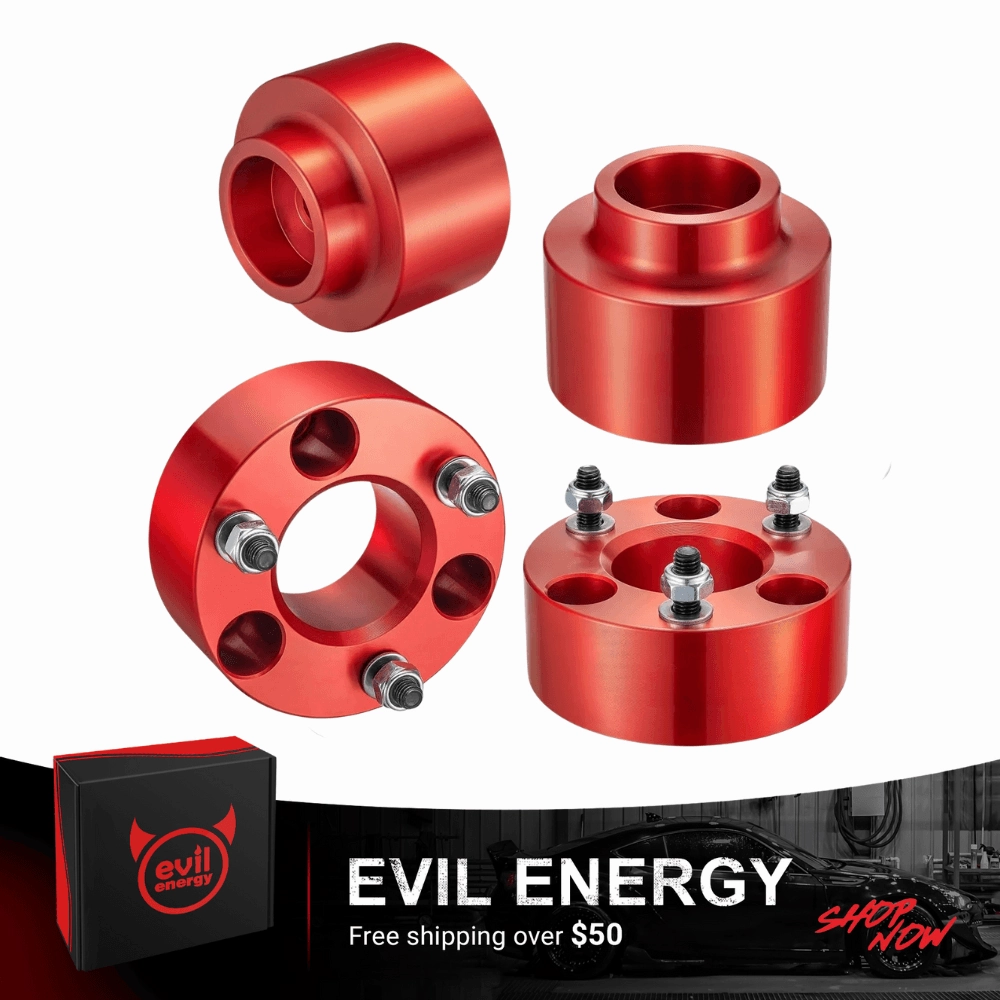 EVIL ENERGY Wheel Spacers 3 Inch Front and 2 Inch Rear for 2006-2023 Ram 1500 & 2005-2011 Dakota Suspension Forged Strut Spacers
