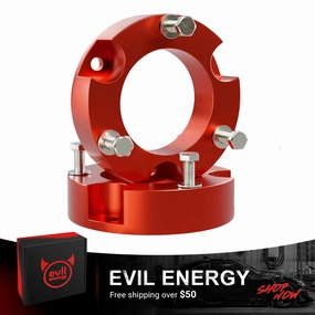 EVIL ENERGY Wheel Spacers for Toyota 2005-2023 Tacoma 2WD 4WD (6 lugs only), 2003-2023 4Runner and 2007-2015 FJ Cruiser – Front Suspension Strut Spacers (2-3 Inch)