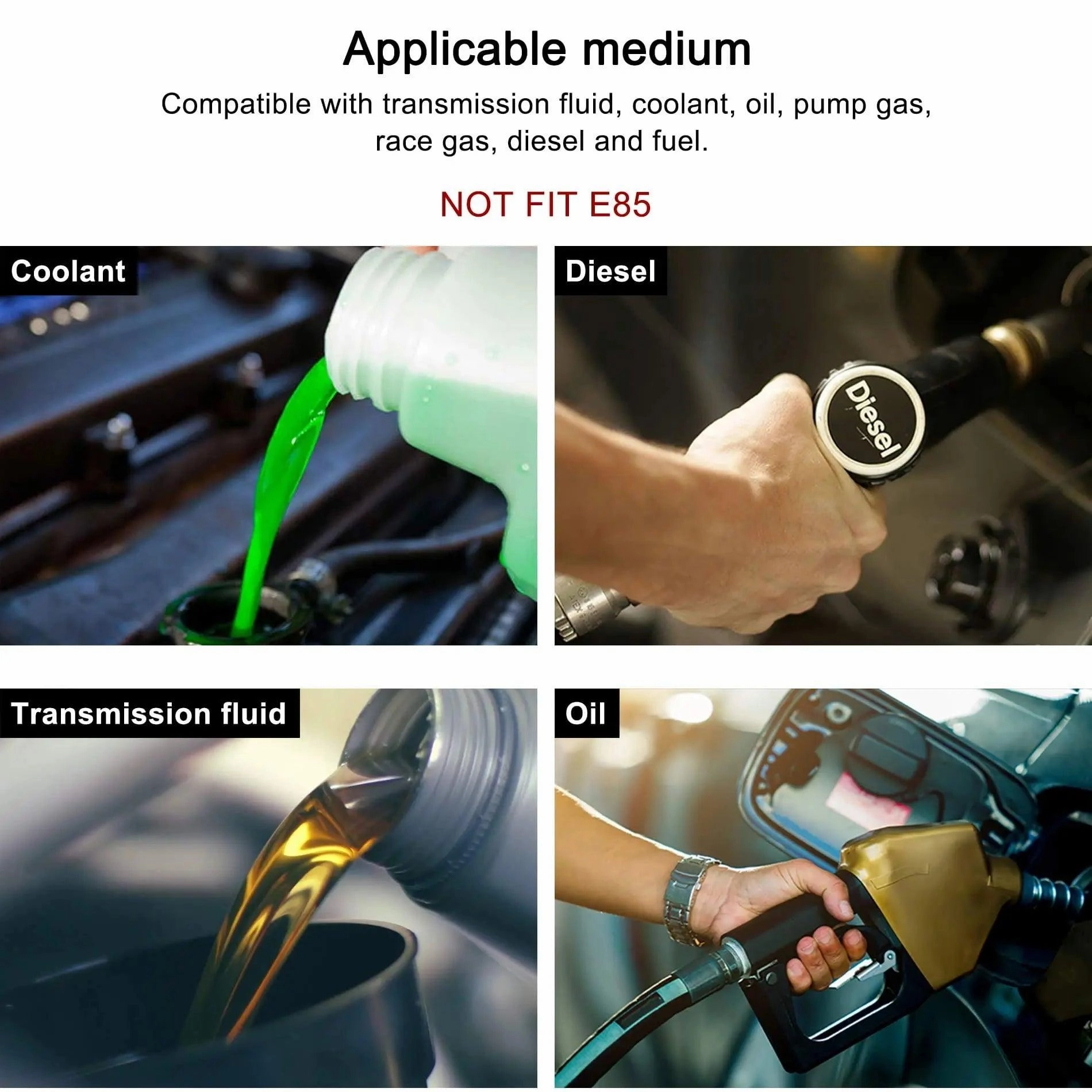 Fuel Line and Fittings Kit Braided Nylon Fuel Hose CPE Black&Red 4/6/8/10/12AN| 10-20FT |  EVIL ENERGY