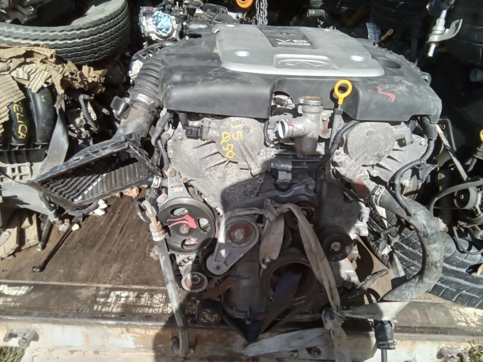 INFINITI G37X G37 EX37 Q50 3.7L VIN B VQ37VHR V6 4x4 AWD ENGINE MOTOR ASSEMBLY