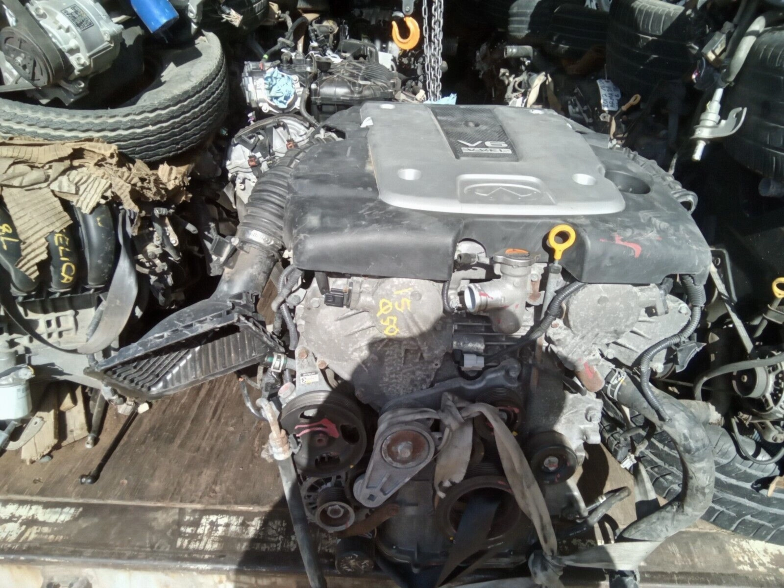 INFINITI G37X G37 EX37 Q50 3.7L VIN B VQ37VHR V6 4x4 AWD ENGINE MOTOR ASSEMBLY