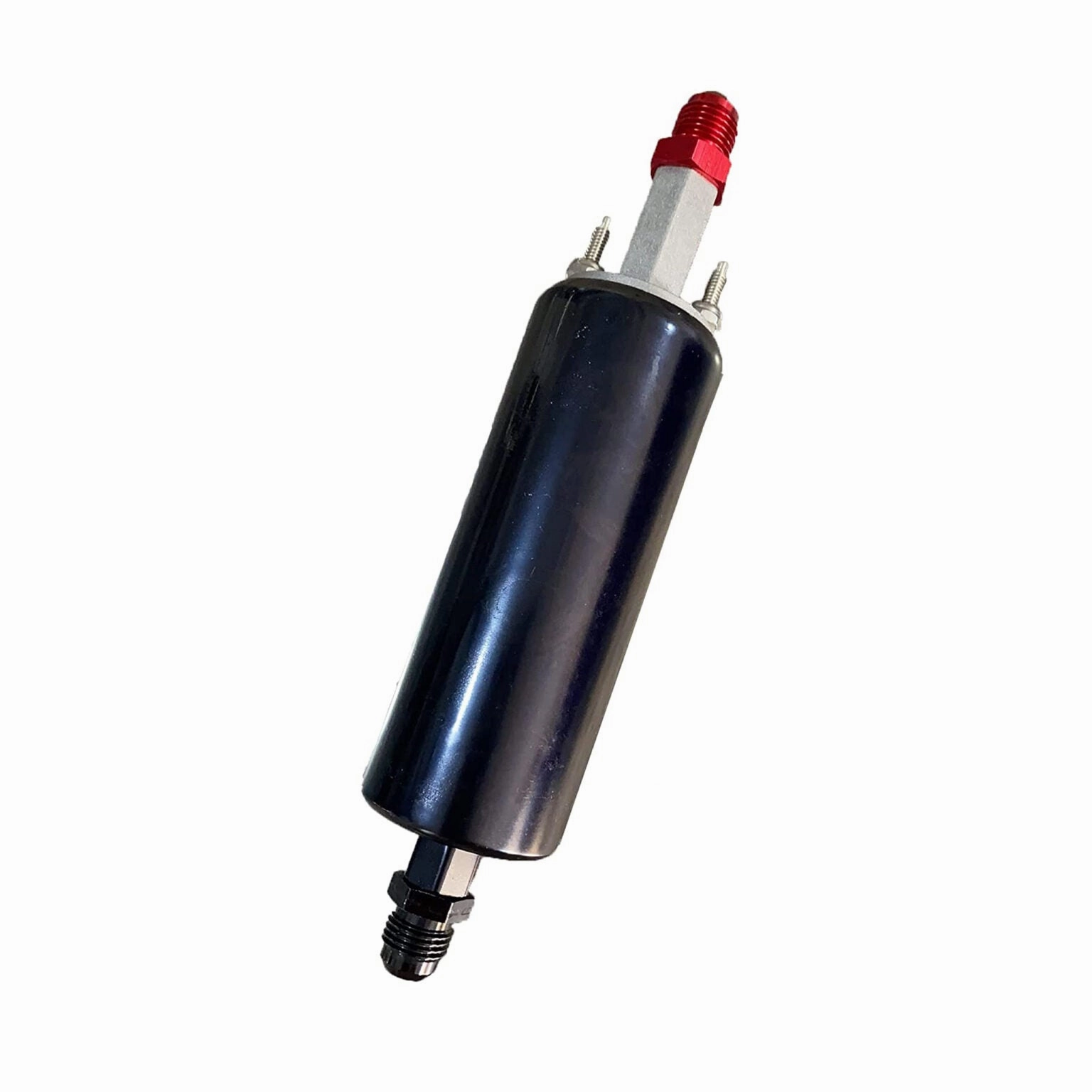 LS Universal High Flow & Pressure External Inline 255LPH Fuel Pump Kit Replacement for GSL 392 Walbro Black