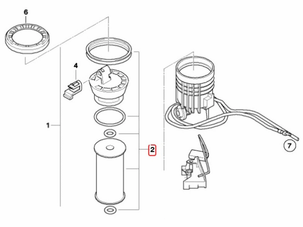 Mini Cooper Fuel Filter Replacement Kit New OEM 16146757196 2002-2008 R50 R52 R53