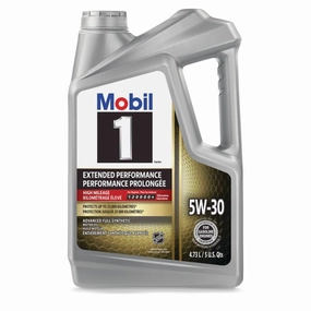Mobil 1 EP High Mileage 5W30 Synthetic Motor Oil, 4.73L