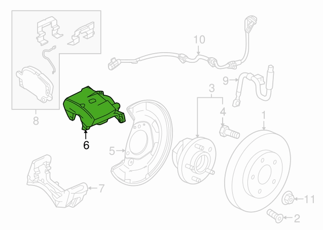 New OEM GM Front Right Brake Caliper 16-25 Chevy Malibu Equinox w/ Brake Pads