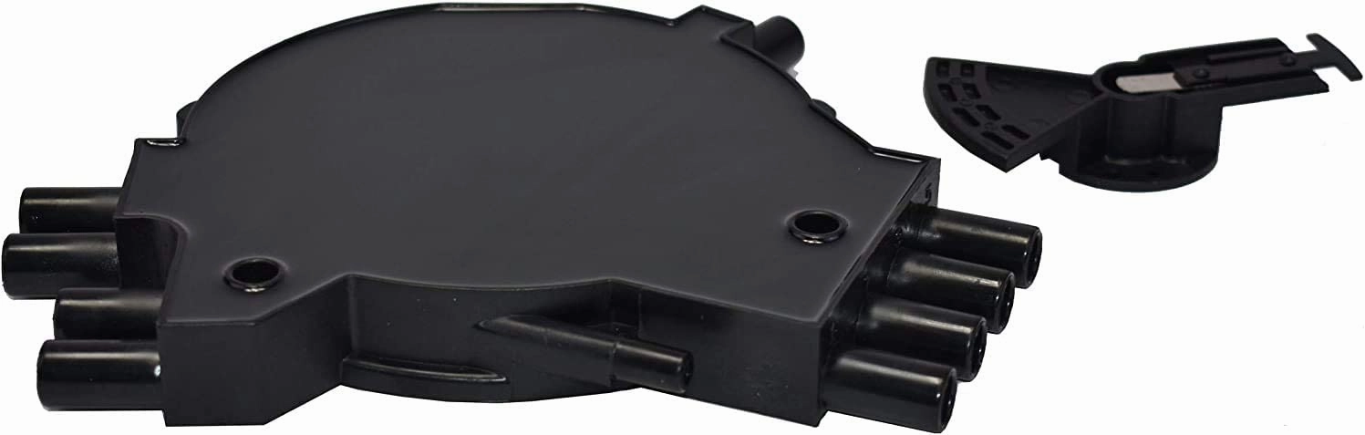 Optispark Distributor Cap, Rotor, Remote Ignition Coil And 8.0mm Spark Plug Wires Kit for 95-97 GM LT1 LT4 Black