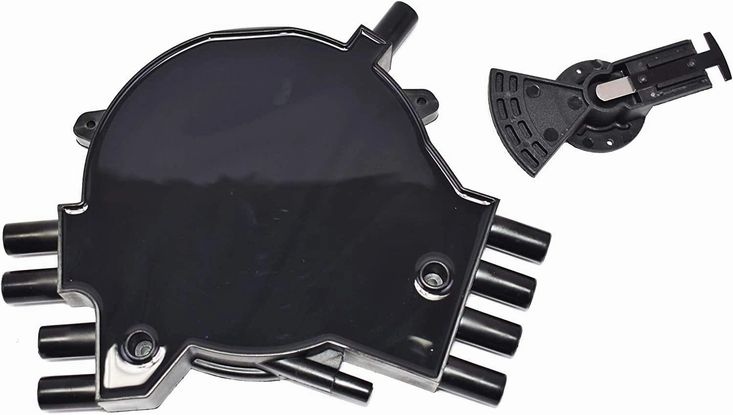 Optispark Distributor Cap, Rotor, Remote Ignition Coil And 8.0mm Spark Plug Wires Kit for 95-97 GM LT1 LT4 Black