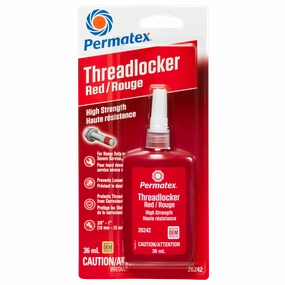 Permatex® Red High Strength 262 Threadlocker, 36mL Bottle