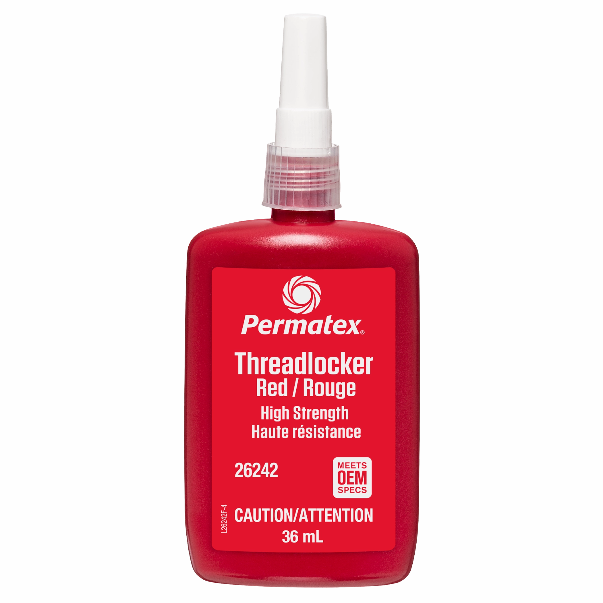 Permatex® Red High Strength 262 Threadlocker, 36mL Bottle
