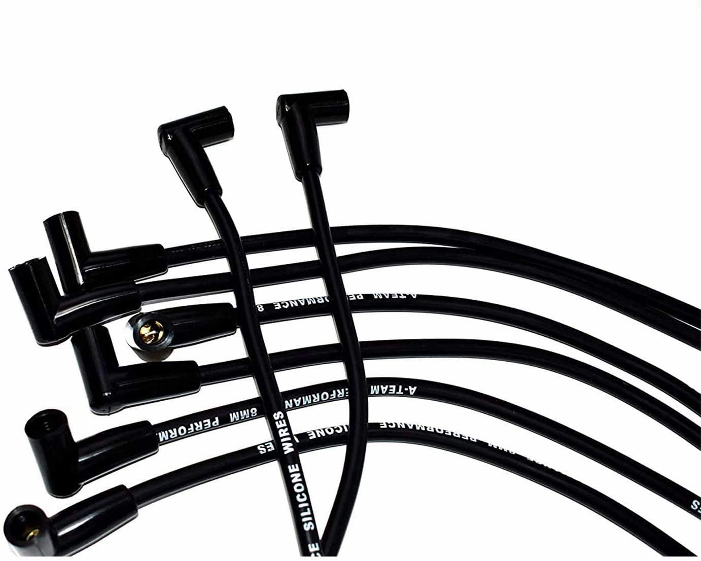 Pro Series R2R Distributor, 8.0mm Over the Valve Cover Spark Plug Wires, & 50K Volt Coil  For Chevy Corvette SBC Tach Drive 262 265 267 283 302 305 307 327 350 400 Black
