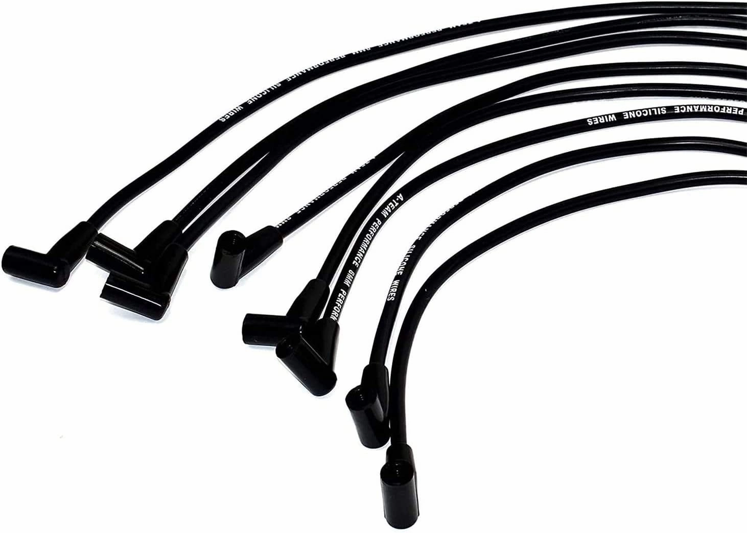 Pro Series R2R Distributor, 8.0mm Over the Valve Cover Spark Plug Wires, & 50K Volt Coil  For Chevy Corvette SBC Tach Drive 262 265 267 283 302 305 307 327 350 400 Black