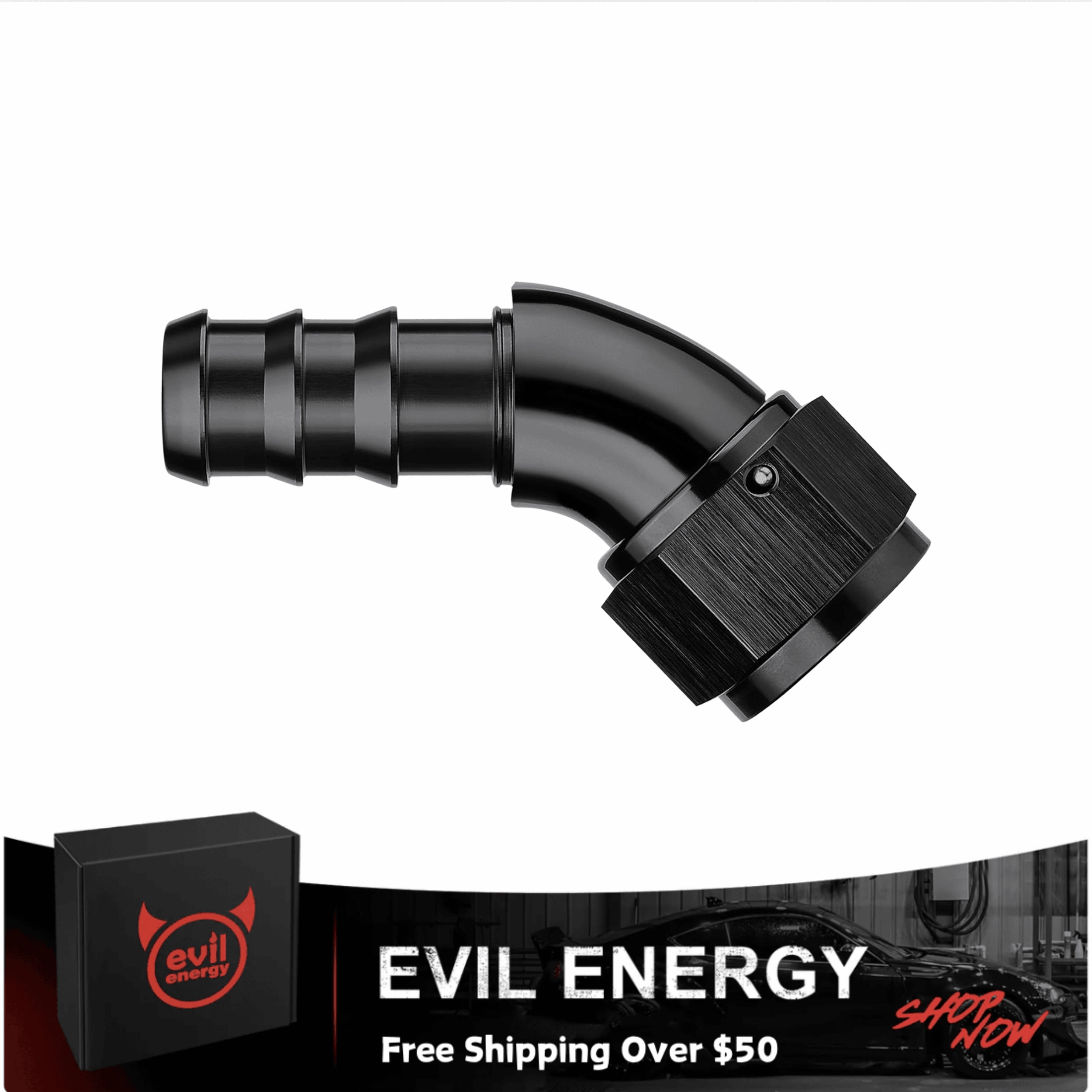 Push Lock Fitting One Piece Full Flow Hose End (4/6/8/10/12AN)|EVIL ENERGY