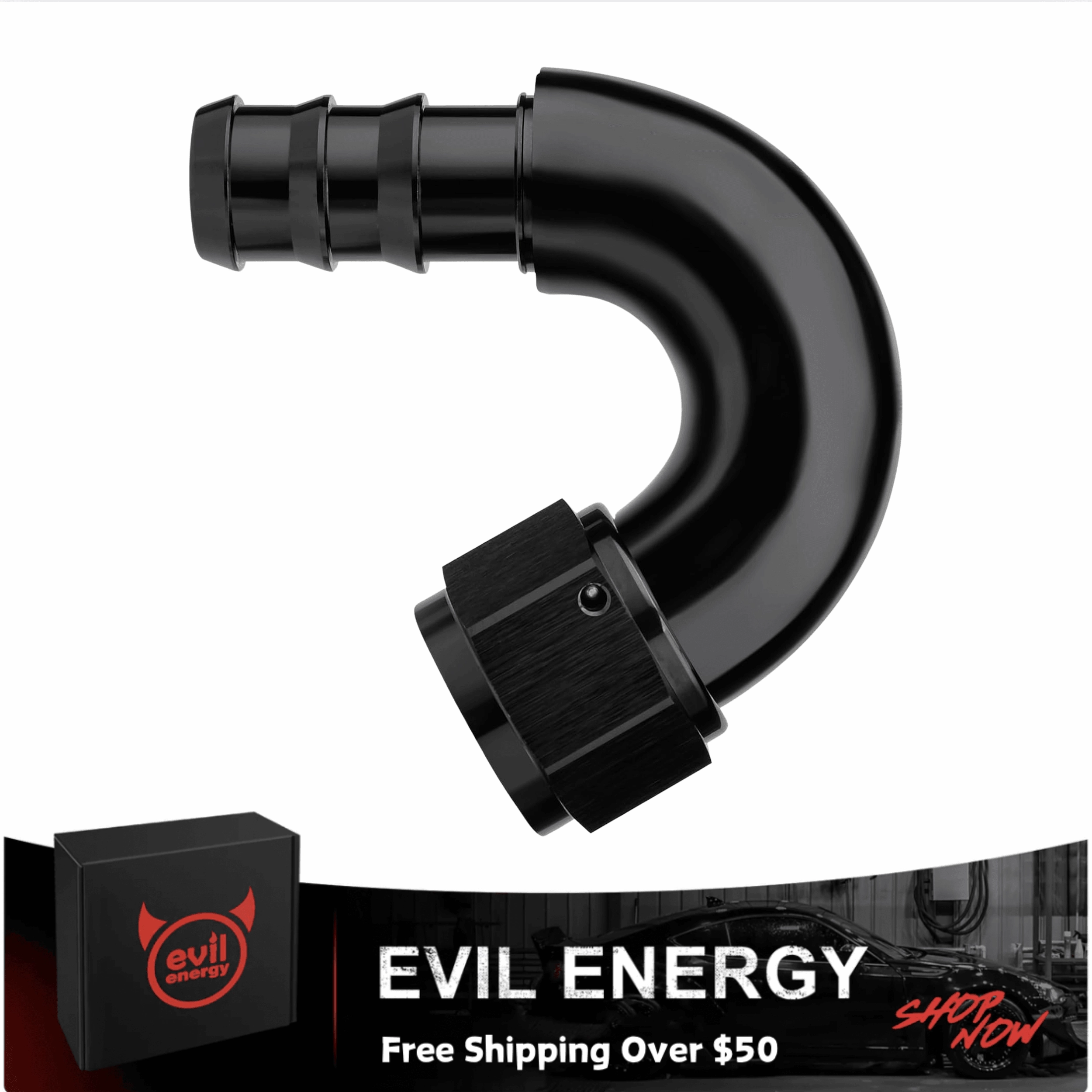 Push Lock Fitting One Piece Full Flow Hose End (4/6/8/10/12AN)|EVIL ENERGY