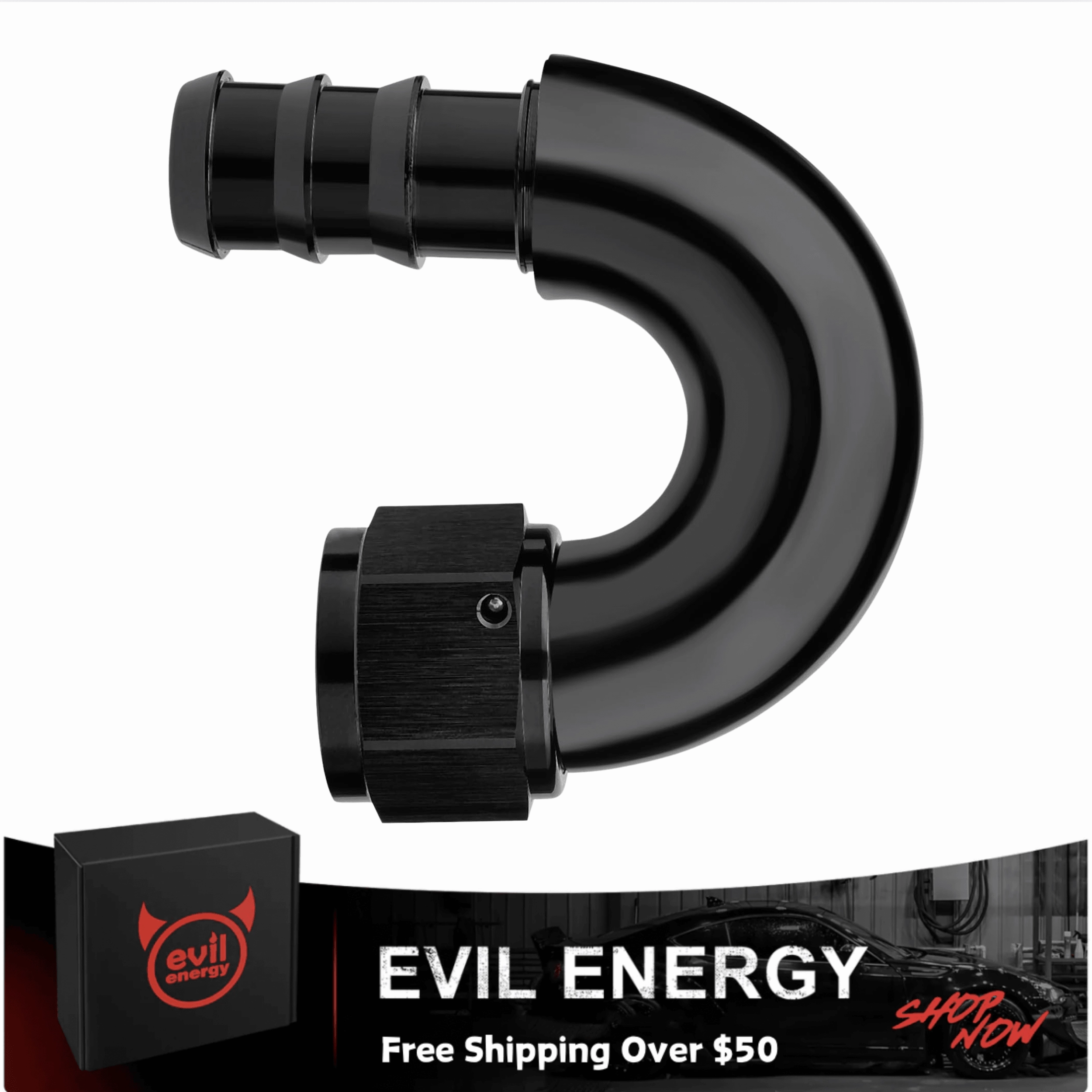 Push Lock Fitting One Piece Full Flow Hose End (4/6/8/10/12AN)|EVIL ENERGY