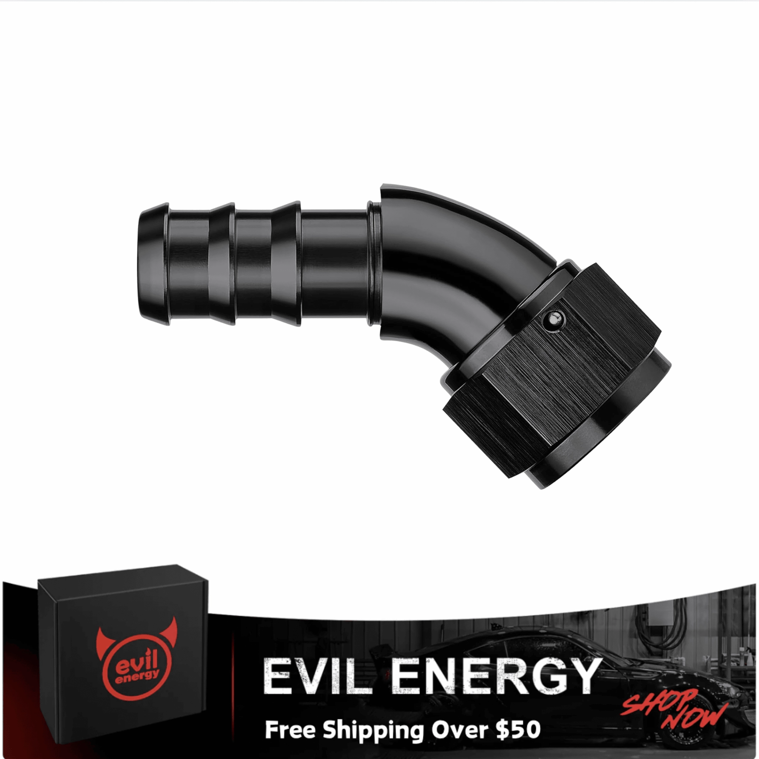 Push Lock Fitting One Piece Full Flow Hose End (4/6/8/10/12AN)|EVIL ENERGY
