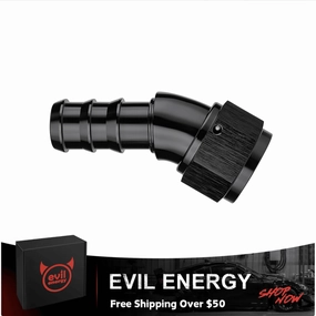 Push Lock Fitting One Piece Full Flow Hose End (4/6/8/10/12AN)|EVIL ENERGY