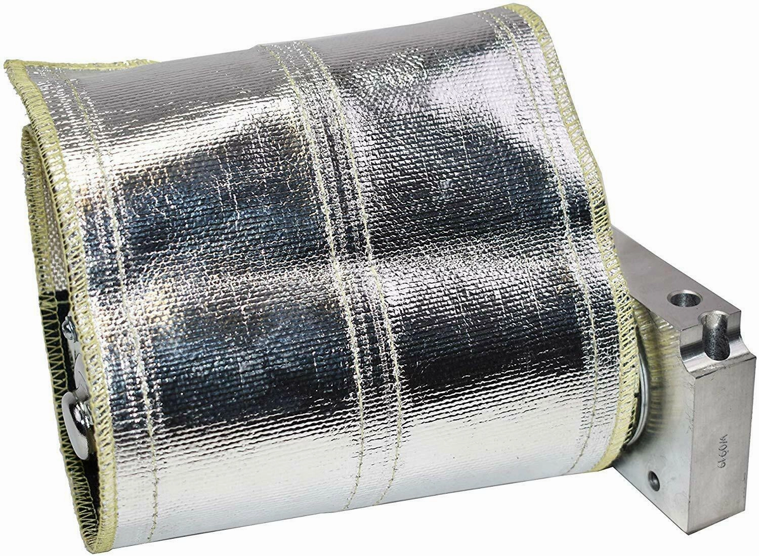Starter Heat Shield Barrier Cover Wrap Insulation High Temperature Fiberglass Versa-Shield Aluminized Protection Silver 7"x 24"