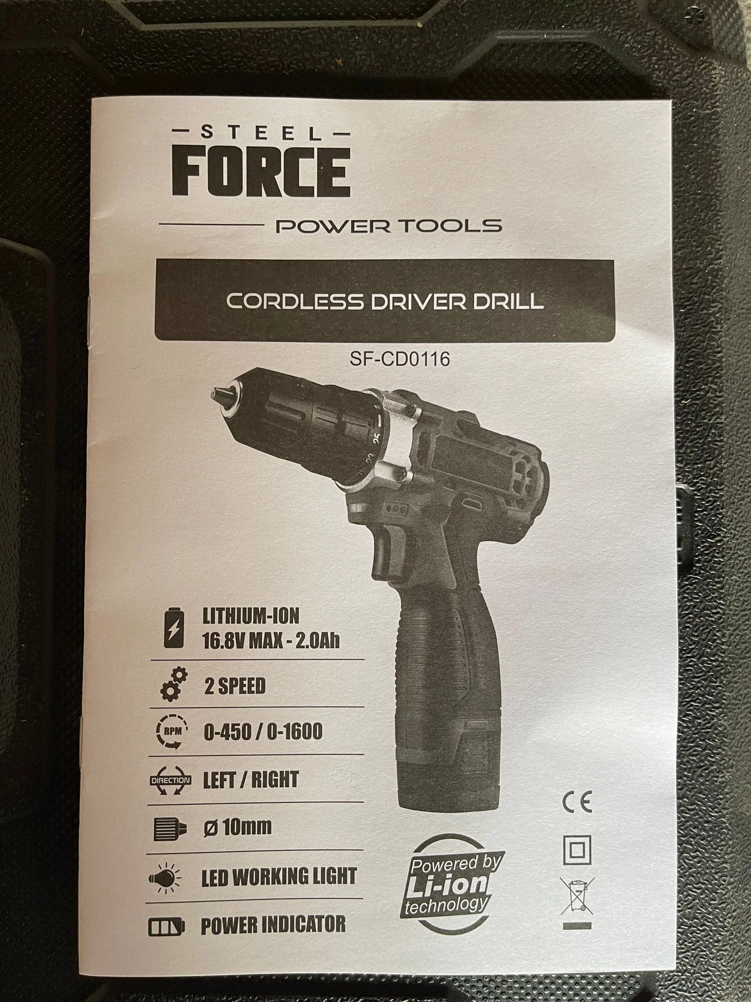 Steel Force 16.8V Cordless Drill Come with 2 Battery & 1 Charger | Model : SF-CD0116