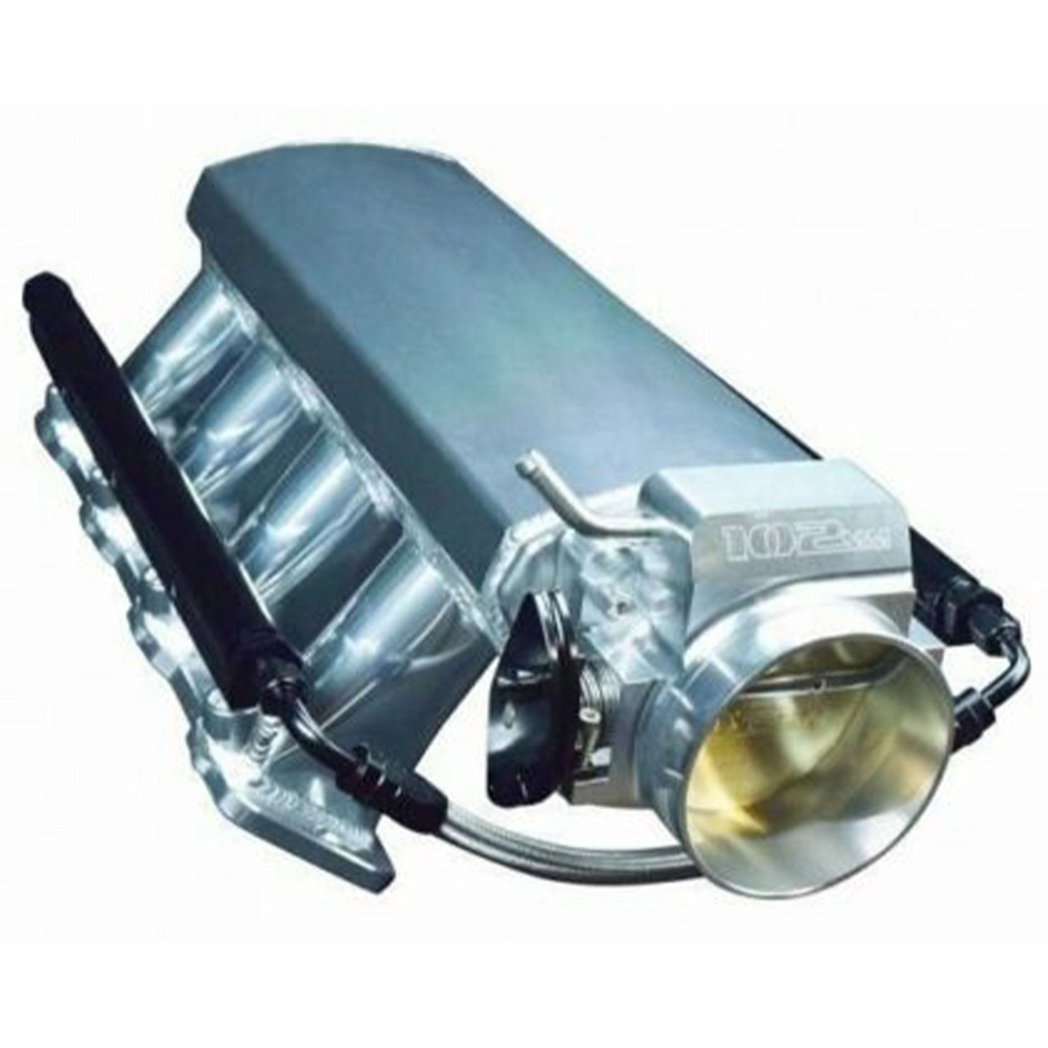 TALL FABRICATED GM LS LS1 LS2 LS6 INTAKE MANIFOLD W- FUEL RAILS & THROTTLE BODY3
