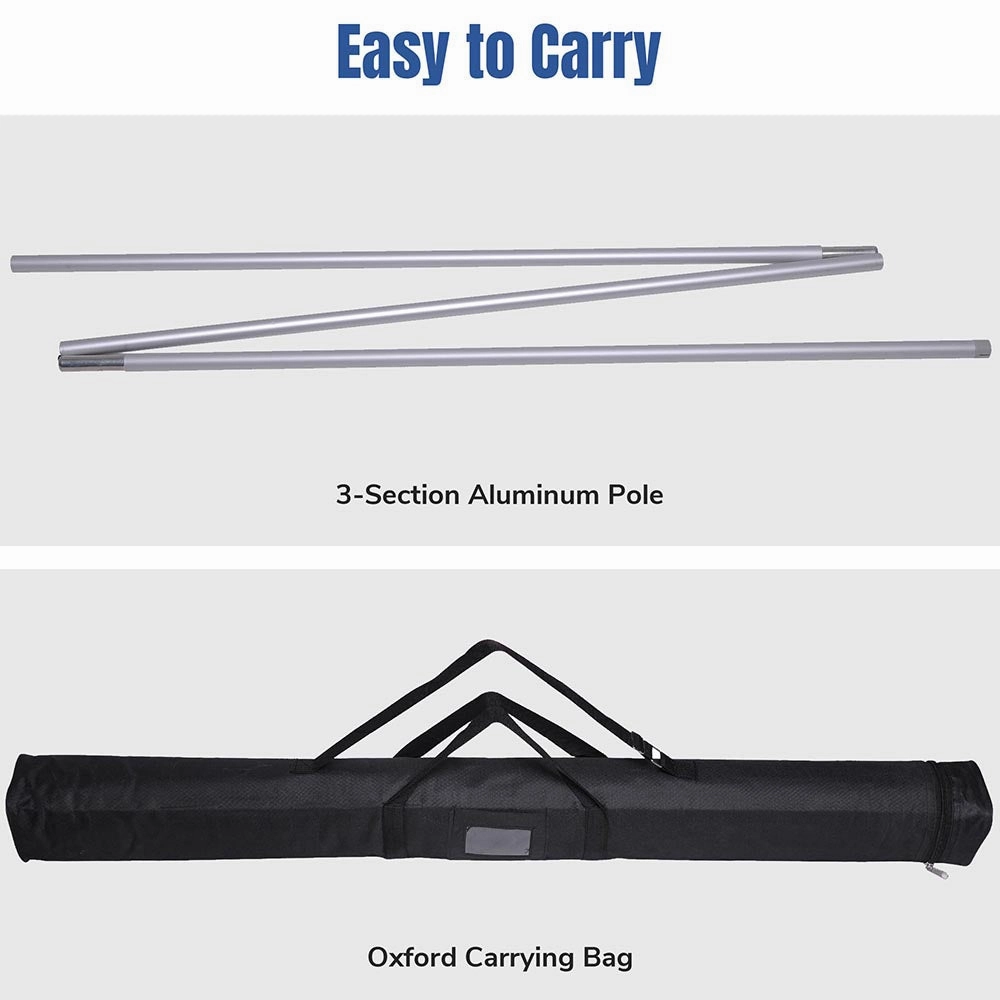TheLAShop 33" x 79" Retractable Banner Stands 10ct/pk (Shock-cord Pole)