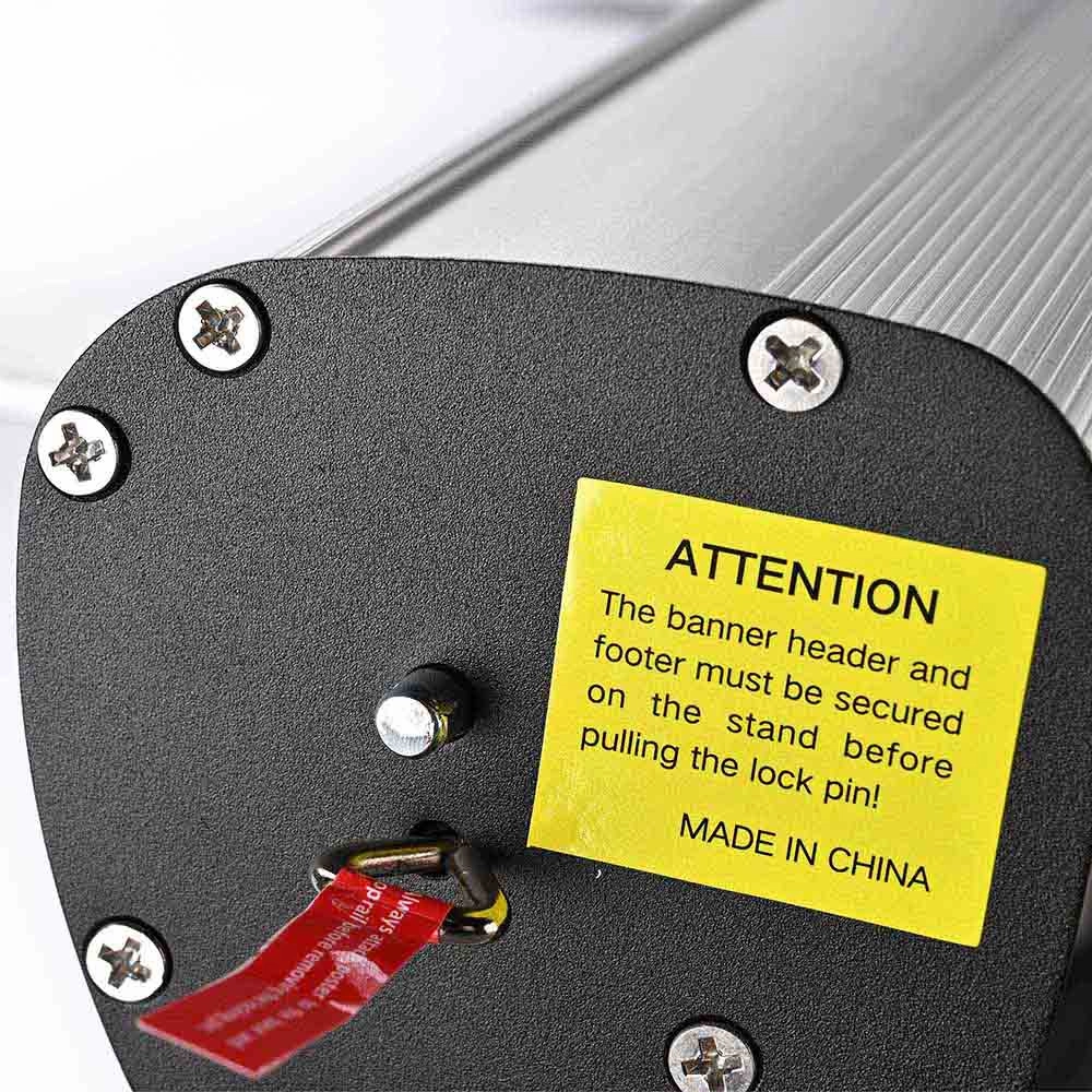 TheLAShop 33" x 79" Retractable Banner Stands 10ct/pk (Shock-cord Pole)
