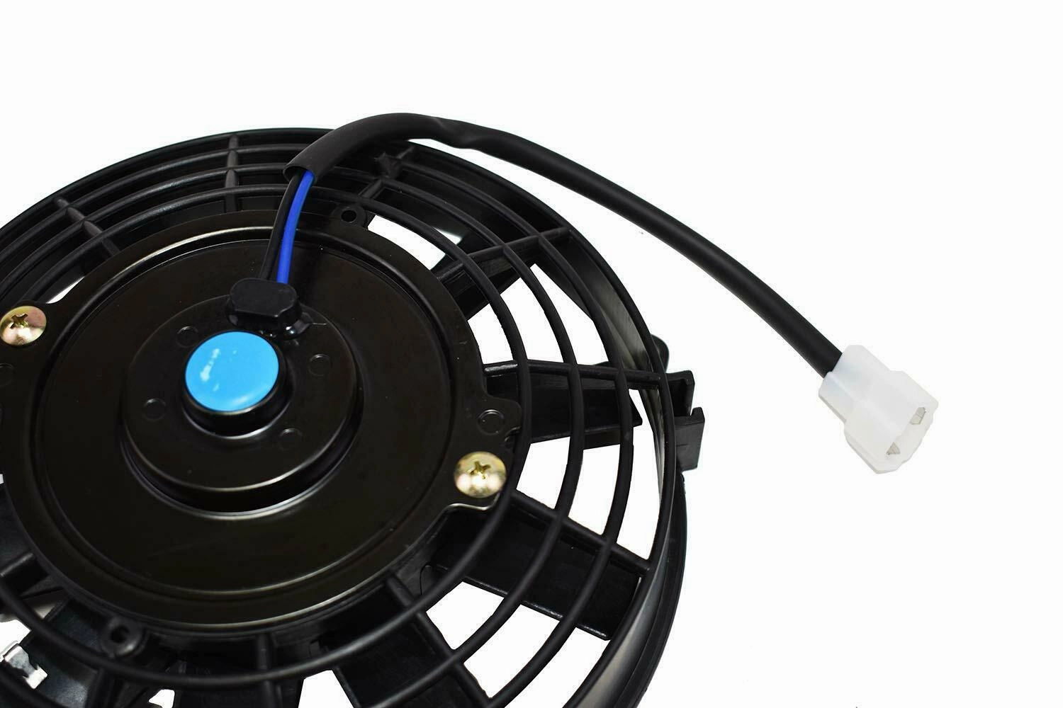 Universal Type 120021 8 Inches High Performance 1700 CFM 12 Volts Electric Radiator Cooling Fan with 10-piece Reversible Flat 9" x 9" x 2-1-2" Blades